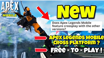 Apex Legends Mobile CrossPlay | Free to play, Cosmetics & More