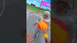 My mom is So bad 😭 #gymclassvr #basketball #viral #funny #gaming #vr #fypシ #skit