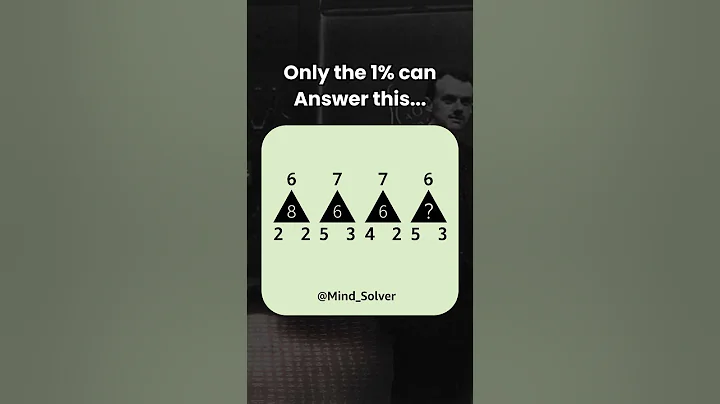 IQ Test! - Only 1% Get This Right!