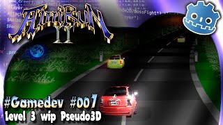 AmiRun2 #Gamedev #007 - Level 3 preview WIP - Pseudo 3D
