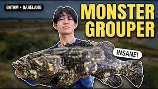 Barelang Fishing Huge Groupers Catch And Release Batam Pond Singapore Fishing