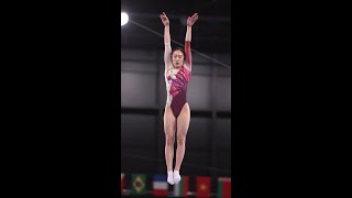 【五輪連続写真】トランポリンの女子予選　森ひかる