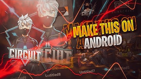 Make this cool logo by ps touch and pixellab on Android.