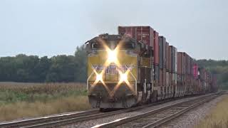 Hauling! UP SD70ACe 8629 w/ Weak K5LLA Leads a Short Stack Train on 10/6/19