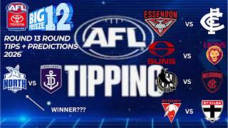 AFL Weekly Tips - Round 13 2026