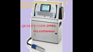 How to Start Domino A120 Industrial Inkjet Printer / Below Fall Time / Domino Quality Code 295bk screenshot 3