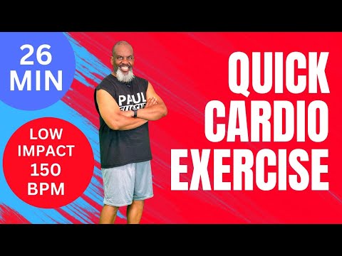 26 Minute Quick Cardio Low Impact Exercise Workout | Calorie Burner!