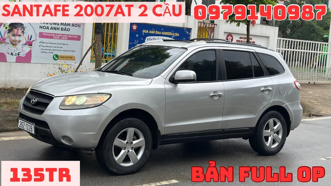 135tr HYUNDAI SANTAFE 2007 stđ suv 2 cầu 1 chủ cực đẹp alo 0979140987