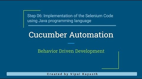 Step 6: Cucumber + Selenium + Java - The actual Selenium WebDriver Code Behind