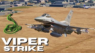 Intense Low Altitude F-16C Viper Attack | 4K Max Graphics DCS World