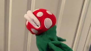 Piranha Plant Puppet Is Shaking In Slo-Mo
