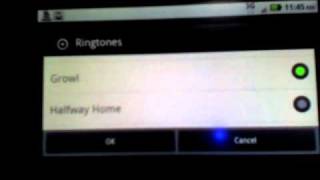 Growl Ringtone on my Droid 2