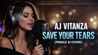 Aj Vitanza  Save Your Tears female Ai Cover