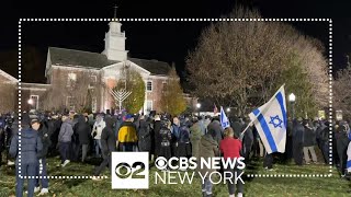 N.J. residents rally against antisemitism ahead of pro-Palestinian walkout