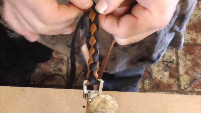 Braiding Leather Tutorial - How to Braid Leather With Three Laces -  Leathersmith Designs Inc.