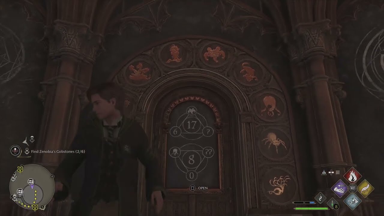 Double triangle puzzle solved (9)(4), (17)(8), (15)(18)