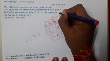 GATE CSE 2001 || COMPUTER ORGANIZATION || GATE Insights Version: CSE