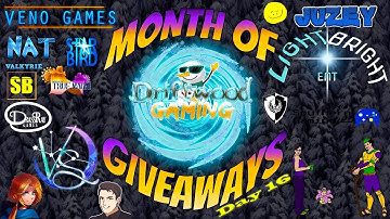 Month of Giveaways Day 16 RPG Maker MZ dev stream $$$$ in gifts