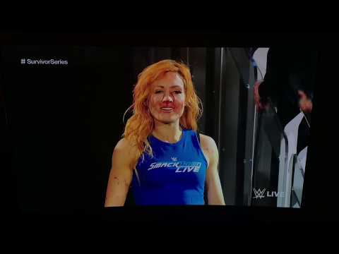 Becky Lynch \u0026 SD Invades RAW With An All Out Assault On Team Raw \u0026 Ronda Rousey RAW 11/12/18