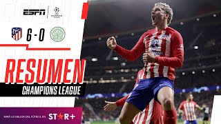 Thumbnail for ¡SHOW DE GOLAZOS Y PALIZA COLCHONERA PARA SER LÍDER DEL GRUPO E! | At. Madrid 6-0 Celtic | RESUMEN
