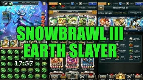 Legendary Game Of Heroes: Snowbrawl III Event Gameplay/Team Testing (Earth Slayer)