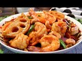 SECRET Recipe Revealed! Kung Pao Shrimp w/ Vegetables 宫保虾球炒莲藕 Chinese Spicy Gongbao Prawn Recipe