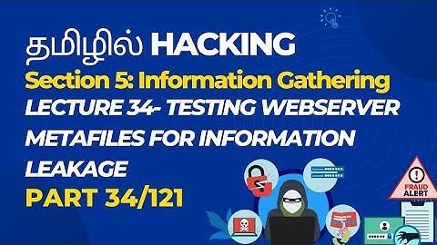 Lecture 34- Testing Webserver Metafiles for Information Leakage