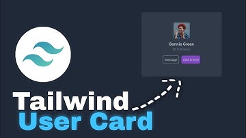 Simple tailwind css profile card!