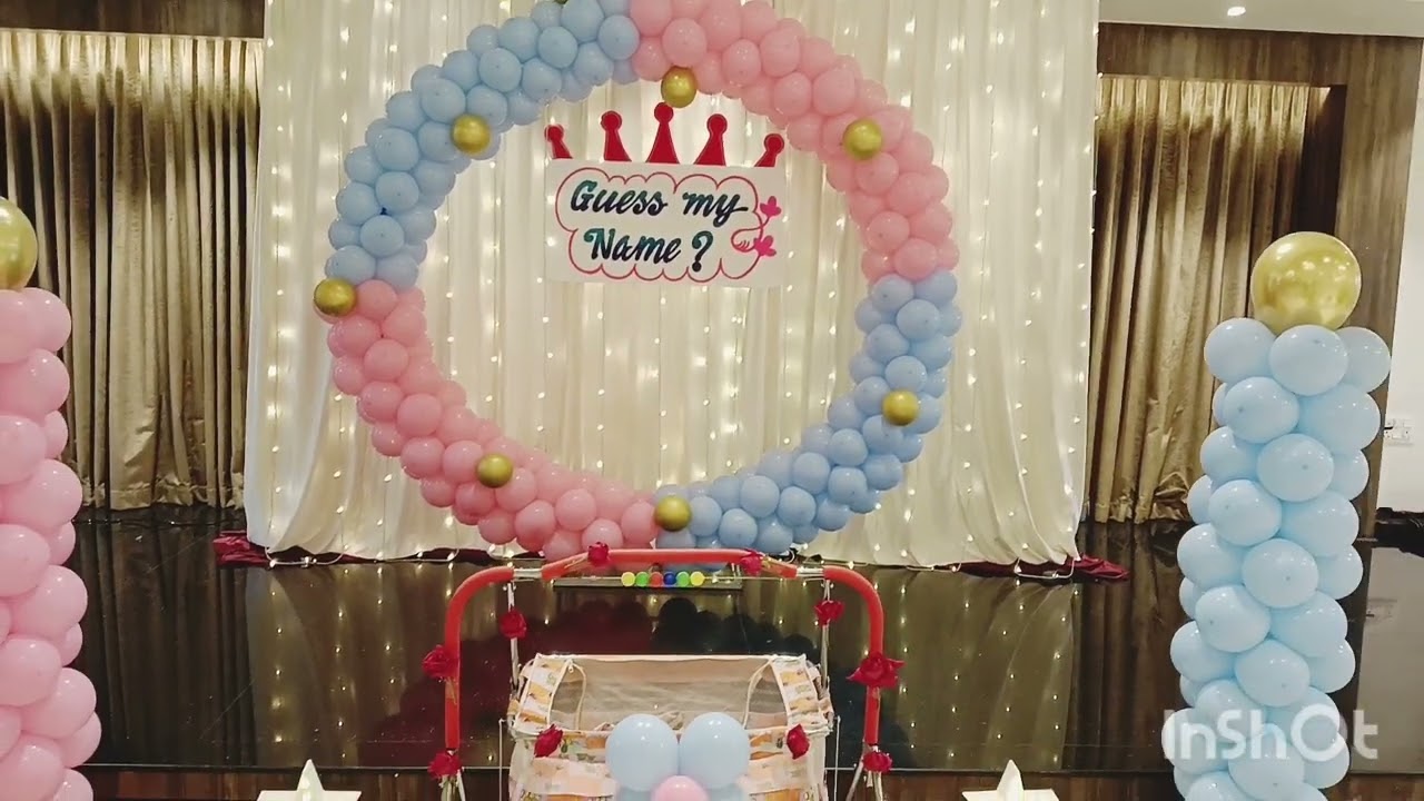 NAMING CEREMONY BALLOONS DECORATION YouTube NAMING CEREMONY BALLOONS DECORATION YouTube
