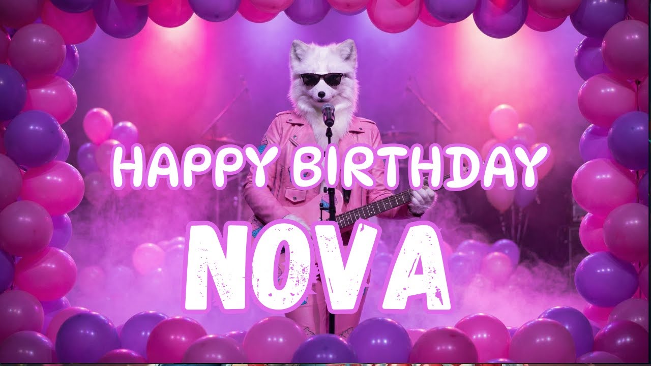 NOVA Happy Birthday Song - Happy Birthday to Nova