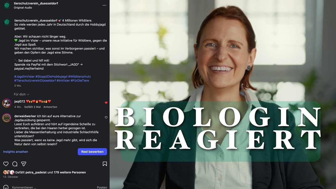 Biologin reagiert auf Jägerkommentare - Jagd im Visier