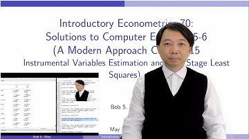 Solutions to Computer Exercises 5-6 (Chapter 15 IV Estimation and 2SLS) A Modern Approach 7th