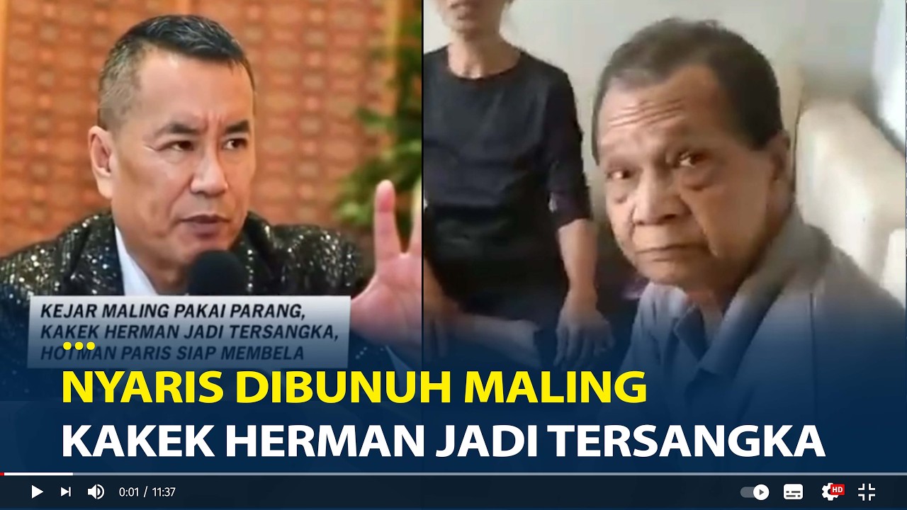 Hotman Paris Bela Kakek Herman Jadi Tersangka Kejar Maling Pakai Parang, Nyaris Dibunuh Maling