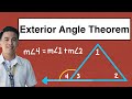 Exterior Angle Theorem - Triangle Inequalities @MathTeacherGon