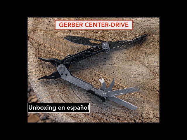 NAVAJA MULTIUSOS GERBER CENTER-DRIVE. UNBOXING EN ESPAÑOL class=