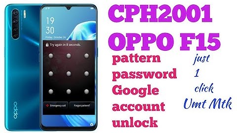 Oppo f15 | cph2001 pattern ,Password,pin lock, Google account unlock using umt mtk || vkmobiles
