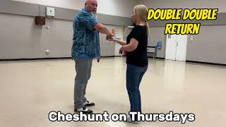 2 interesting jive moves to add to your repertoire: Double Double Return; 2 Handed Swap Behind Back