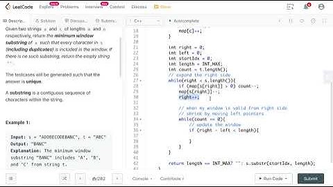 Leetcode 76. Minimum Window Substring | Logic Coding | Sliding Window