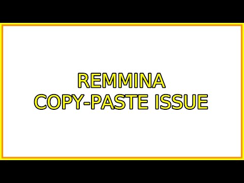 Ubuntu: Remmina Copy-Paste issue