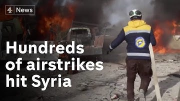 Hundreds of deadly airstrikes bombard Syria