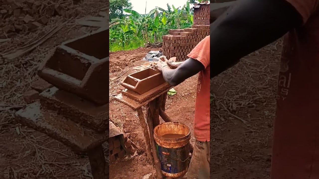 Mud Brick Making Process Construction Bricks