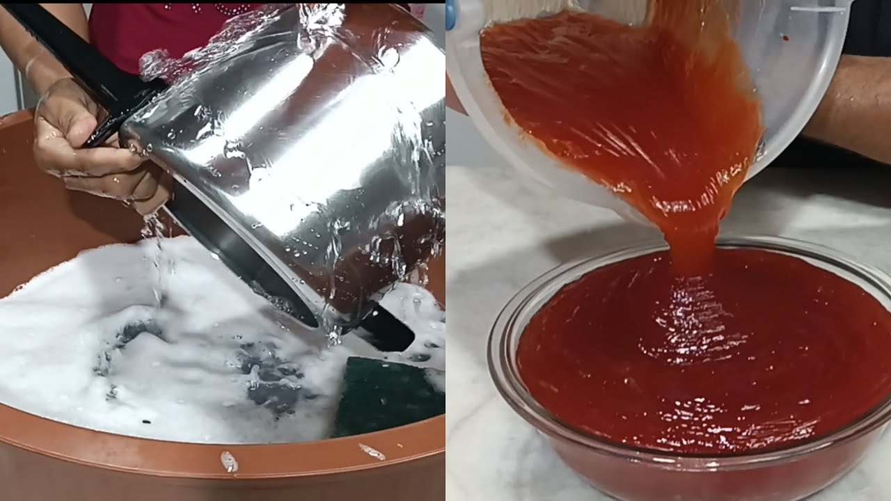 sabão em pasta desengordurante brilho alumínio c/ vinagre limão e bicarbonato 10 minutos está pronta