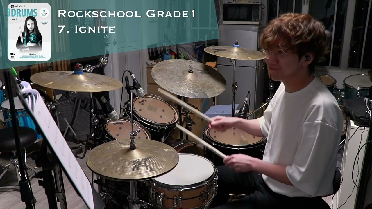 [ Grade 1 ] Ignite | Rockschool Drums 2024