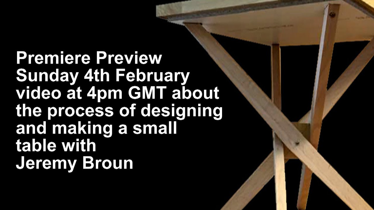 The Art Of Designing And Making Furniture YouTube