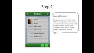 App4Care Tutorial: cared-for app - Functionality - Info