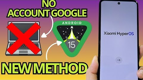 NO PC ANDROID 15 - Xiaomi HyperOS Redmi Note frp bypass account google unlock without pc