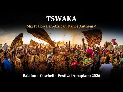 Soulful Amapiano 🎉 | Tswaka (Mix It Up) | Pan-African Dance | Balafon · Cowbell · Festival House