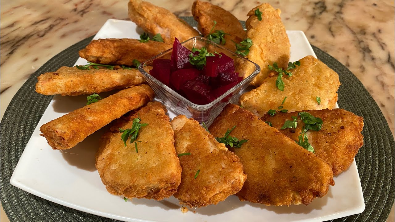 برنامج كل واشكر - طريقة عمل قلقاس بانيه صيامي بخليط نباتي بديل للبيض