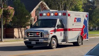 AMR MED423 responding code 3 to a medical emergency 