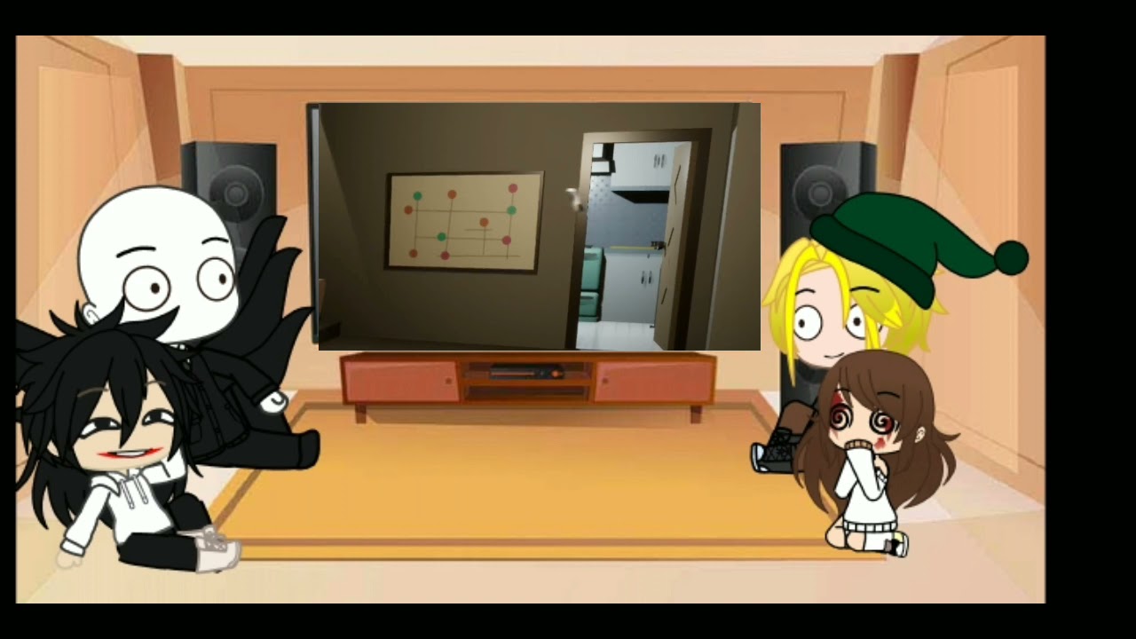 Реакция Крипипасты на 